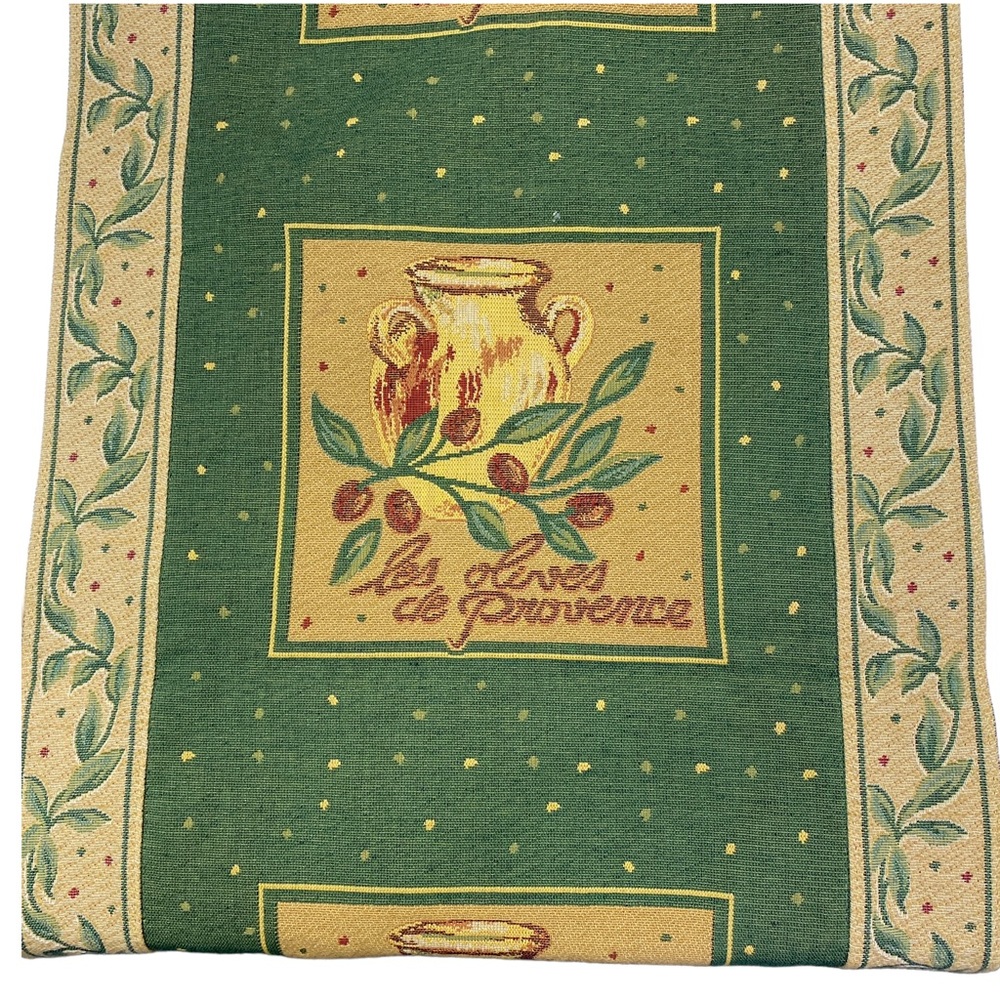 BLOOMINGDALE'S French Country Runner Provence Olives Tapestry - Picture 2 of 10